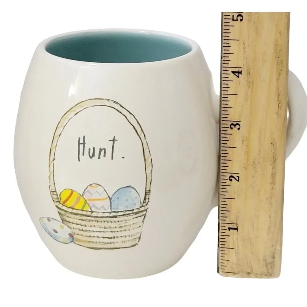 RAE DUNN by Magenta Artisan Collection Easter Egg "HUNT" Coffee Mug Cup 16oz. - Picture 7 of 7